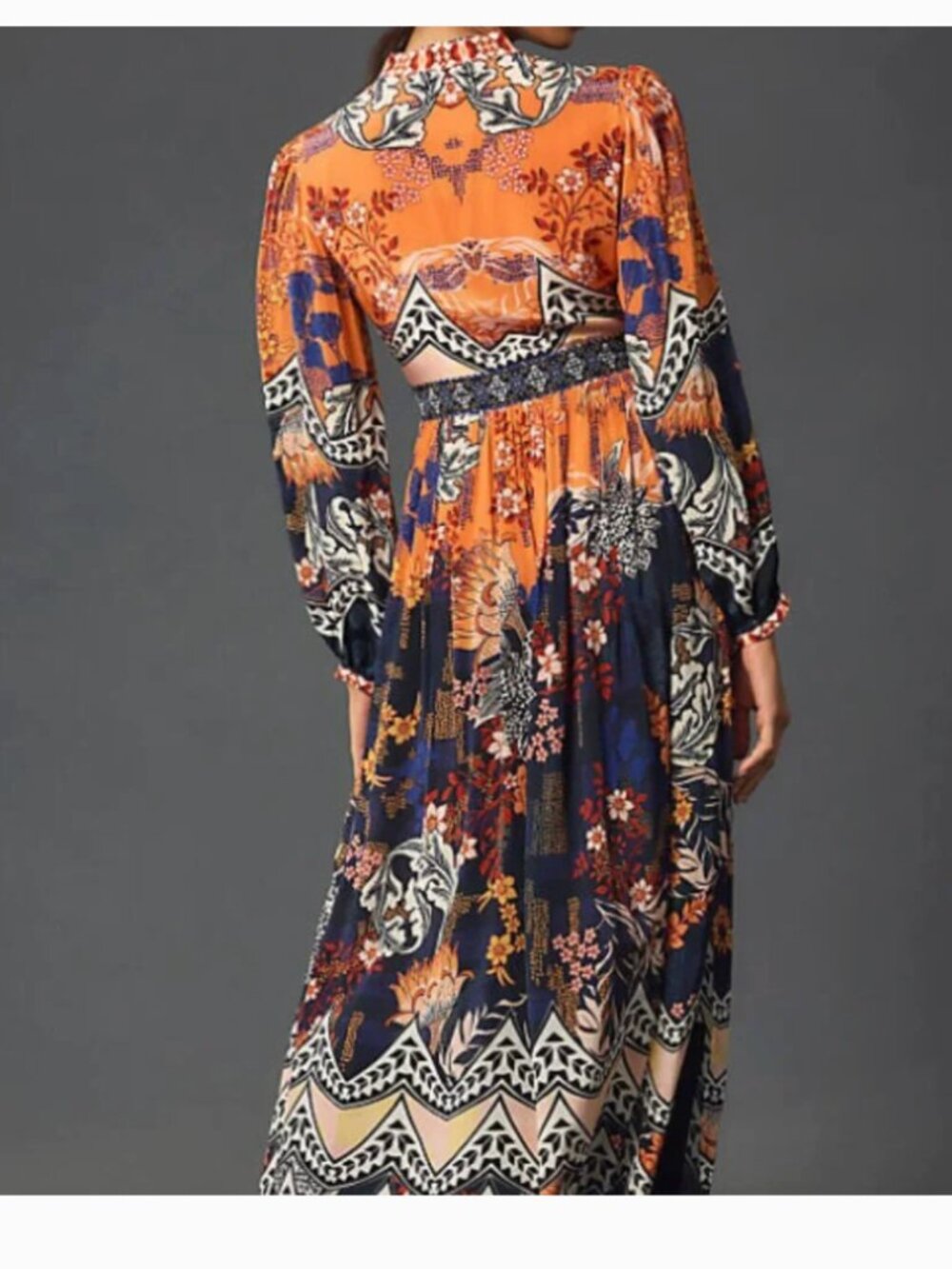 Bhanuni by Jyoti Patterned Maxi Dress Size 2 - Picture 6 of 9
